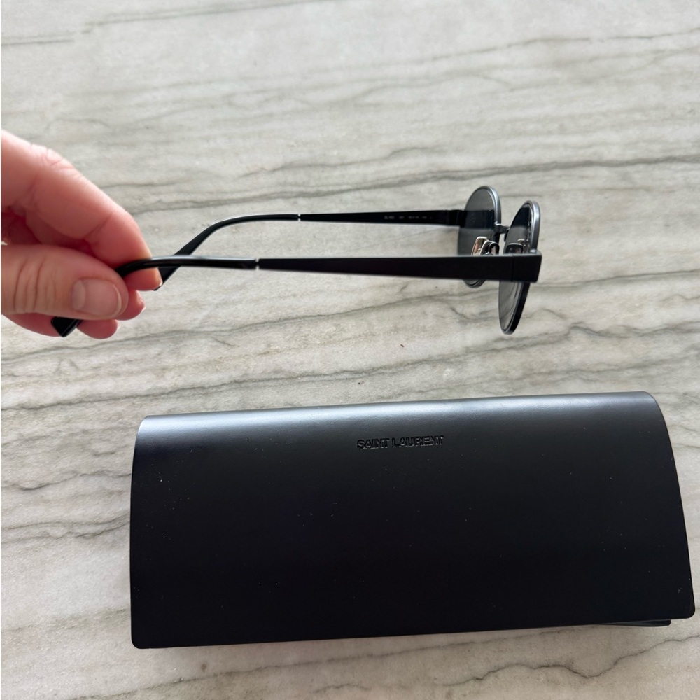 Saint Laurent Black Round Sunglasses - Style SL692 - Picture 6 of 13